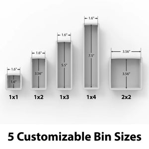 Buzbe Customizable Tackle Box Bins