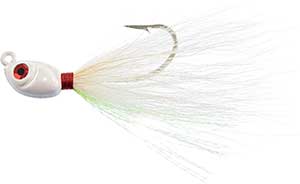Ron's Striper Candy Fish Hooks VMC 9171 Siwash with a Bucktail