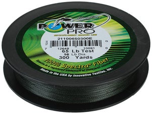 Power Pro Spectra Braided Fishing Line 40lb / Green